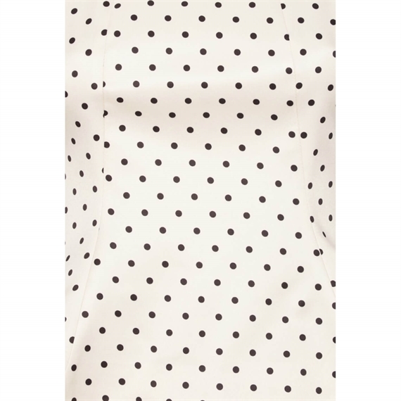 Rotate Polka Dot Sleeveless Top, Creme